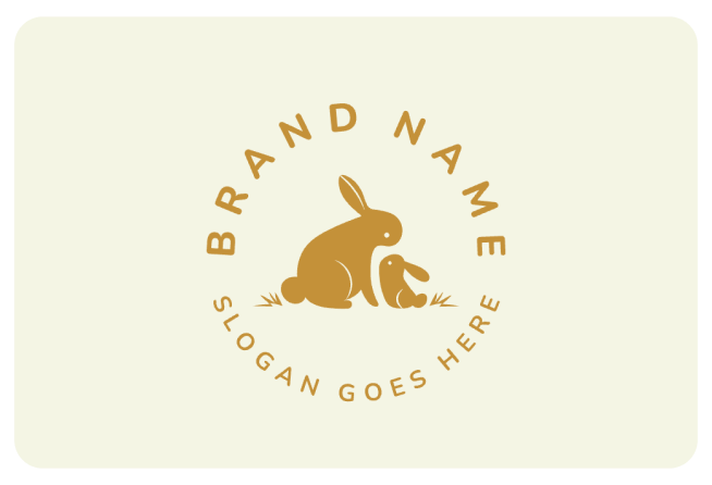 Gold rabbits logo