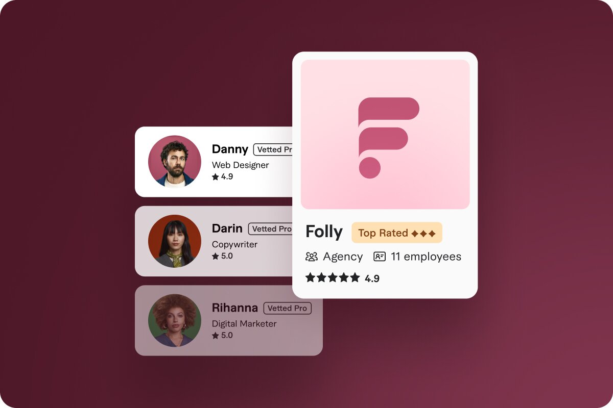Receive a shortlist of freelancers