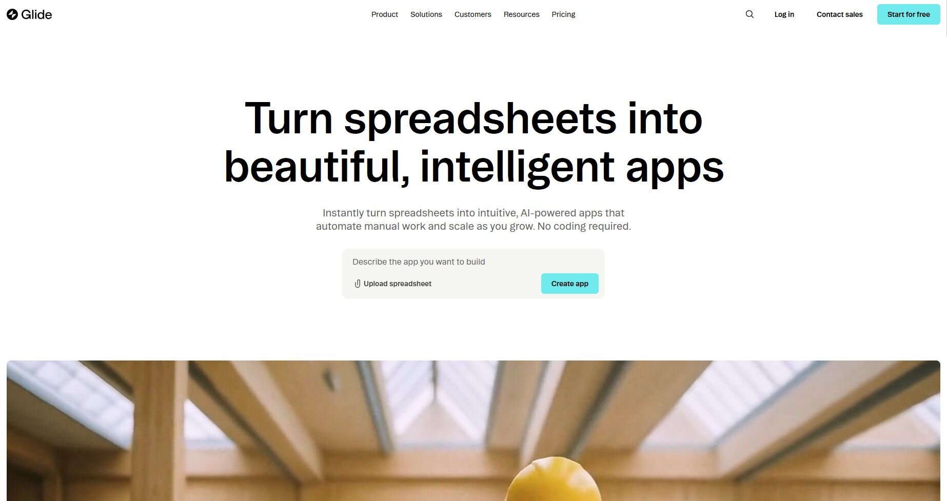 Glide AI Landing Page