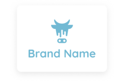 blue taurus minimalist logo