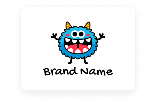 funny monster logo