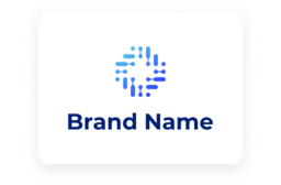 abstract blue shades logo