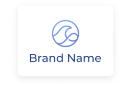 round shape wave logo