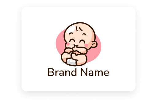 cute baby logo