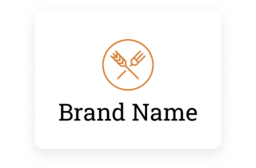 round gold bakery logo