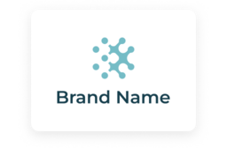 interconnected dots and lines shaped logo