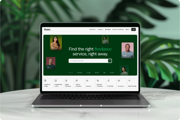 Fiverr Home Page