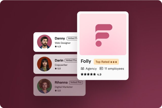 Receive a shortlist of freelancers
