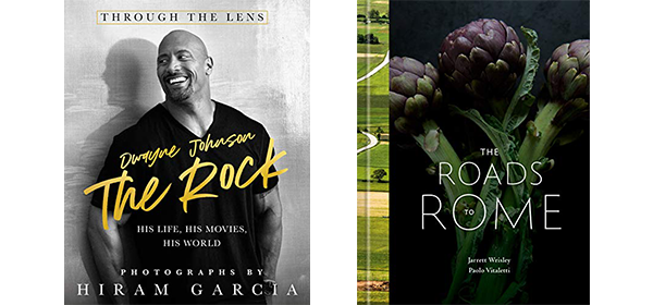 2 books listed: Dwayne Johnson The Rock Through the Lens: His Life, His Movies, His World by Garcia, Hiram (Pht). The Roads to Rome by Vitaletti, Paolo