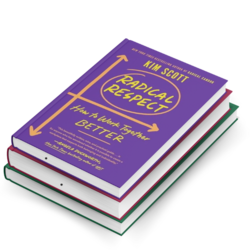 Stack of 3 books with: Radical Respect on the top.