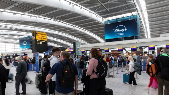 disney+ airport advertising case study