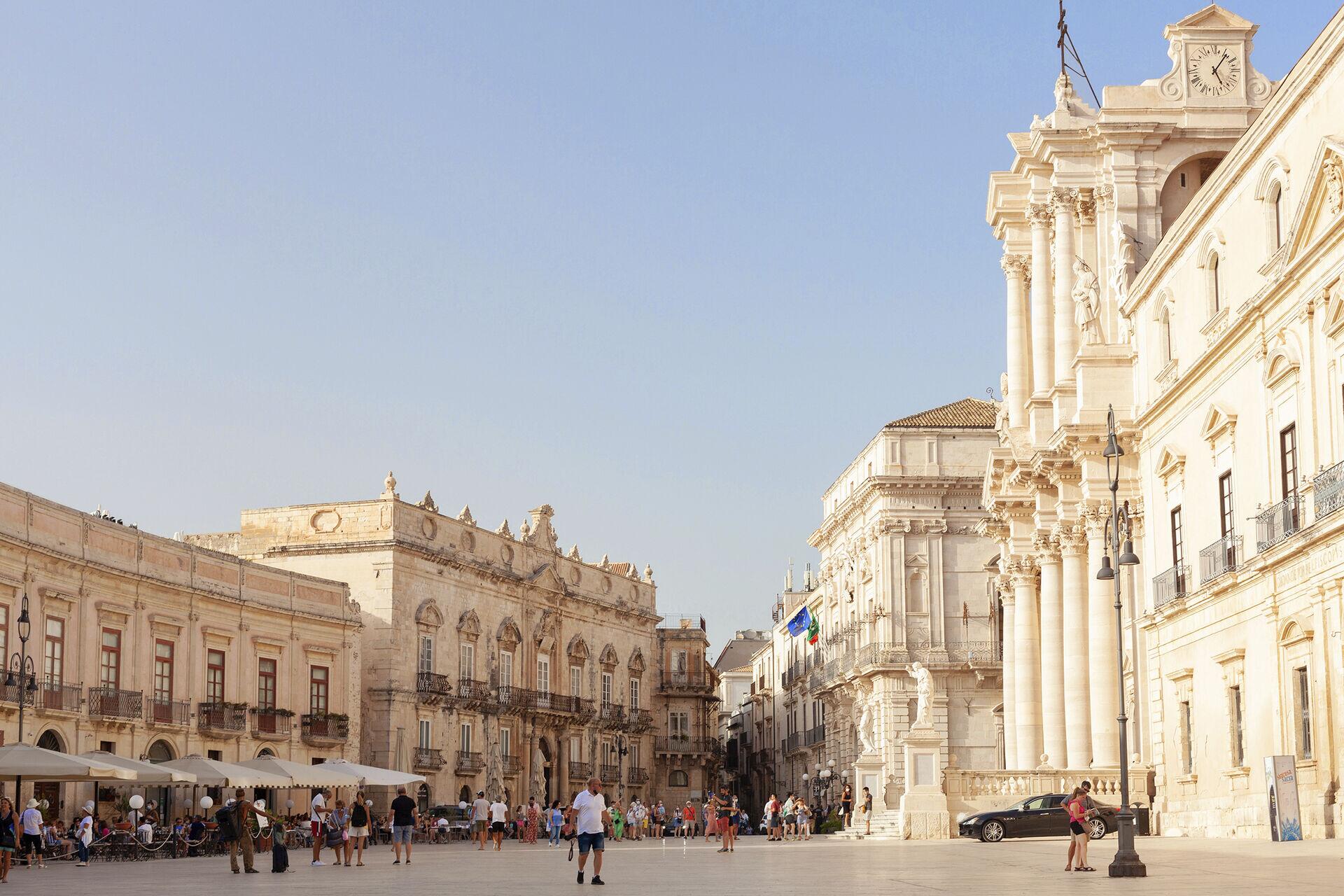 Syracuse Piazza Duomo Ortigia Sicily