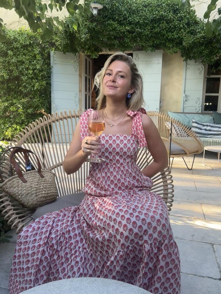 Maizie our Private Client Manager enjoying one of our villas