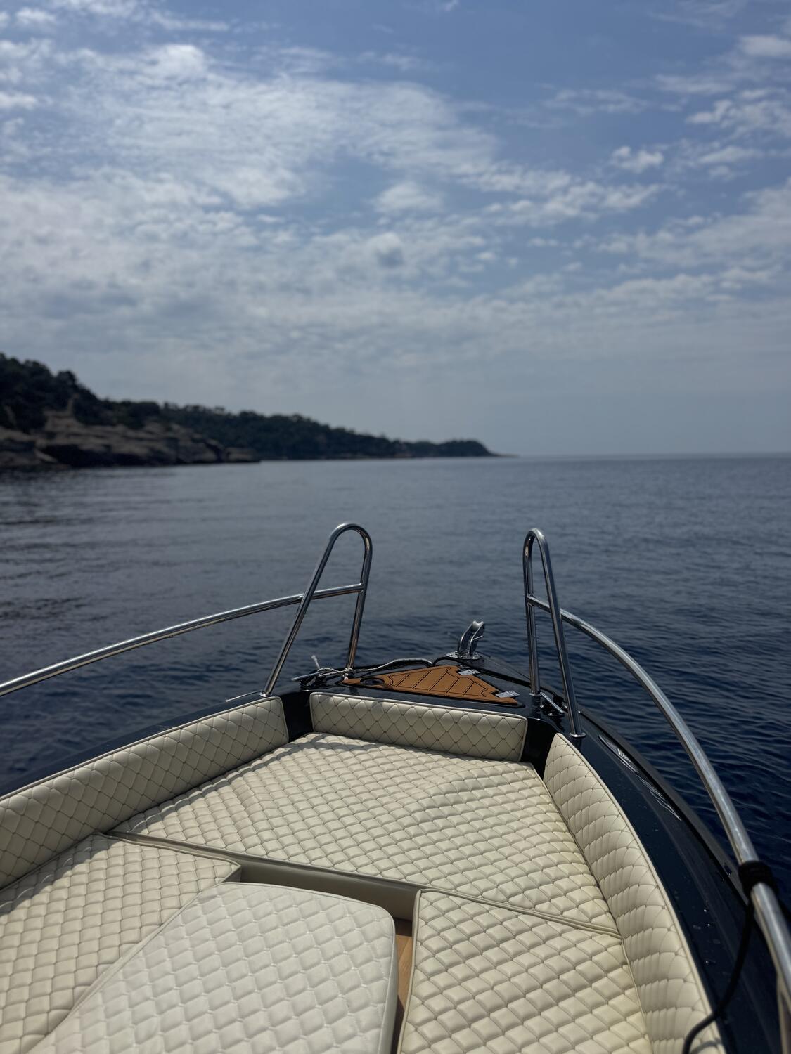 Exploring Spetses by boat.