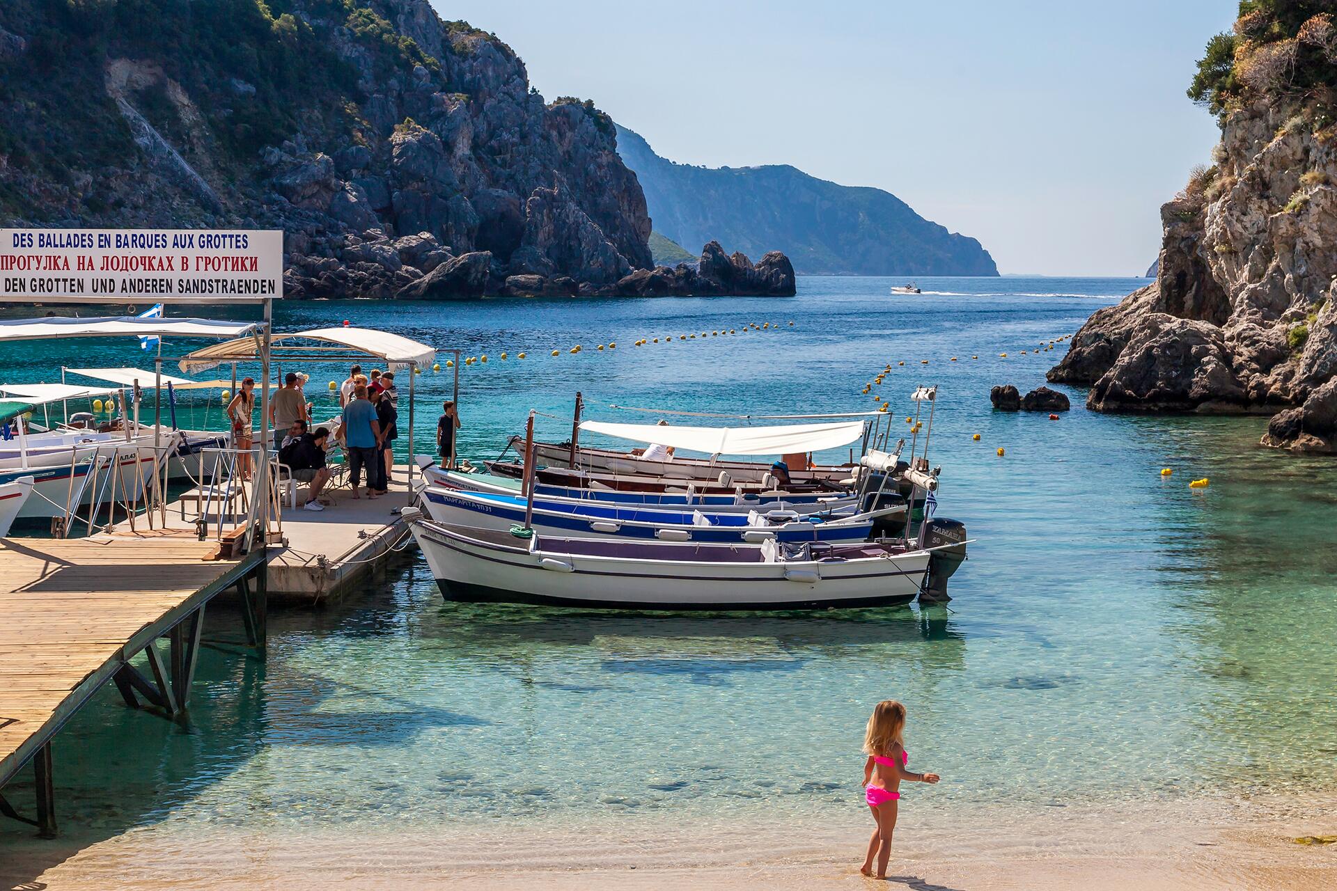 Paleokastritsa, Ionian islands, corfu, greece