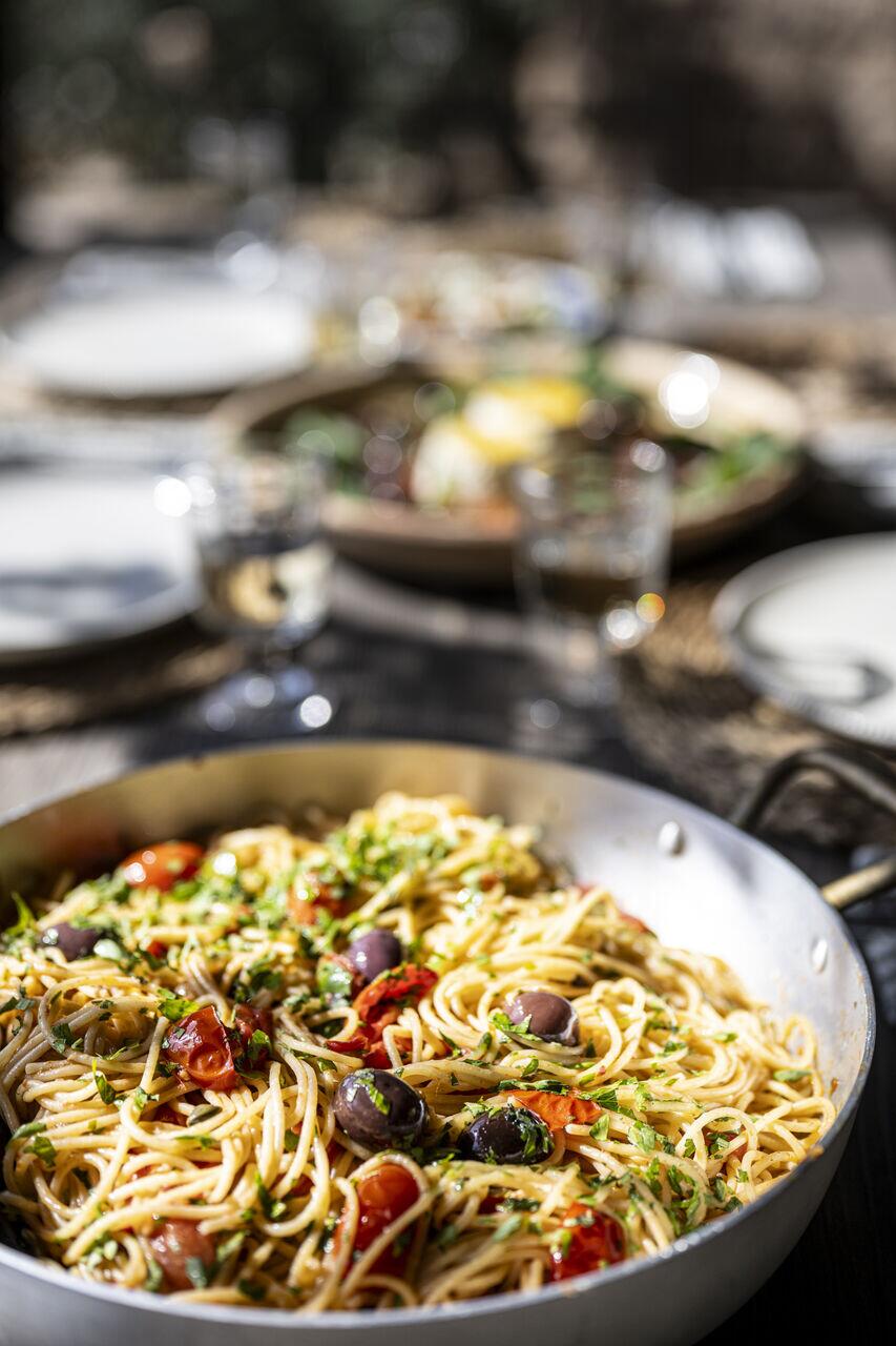 Pasta all'Eoliana, a staple on the Aeolian Islands