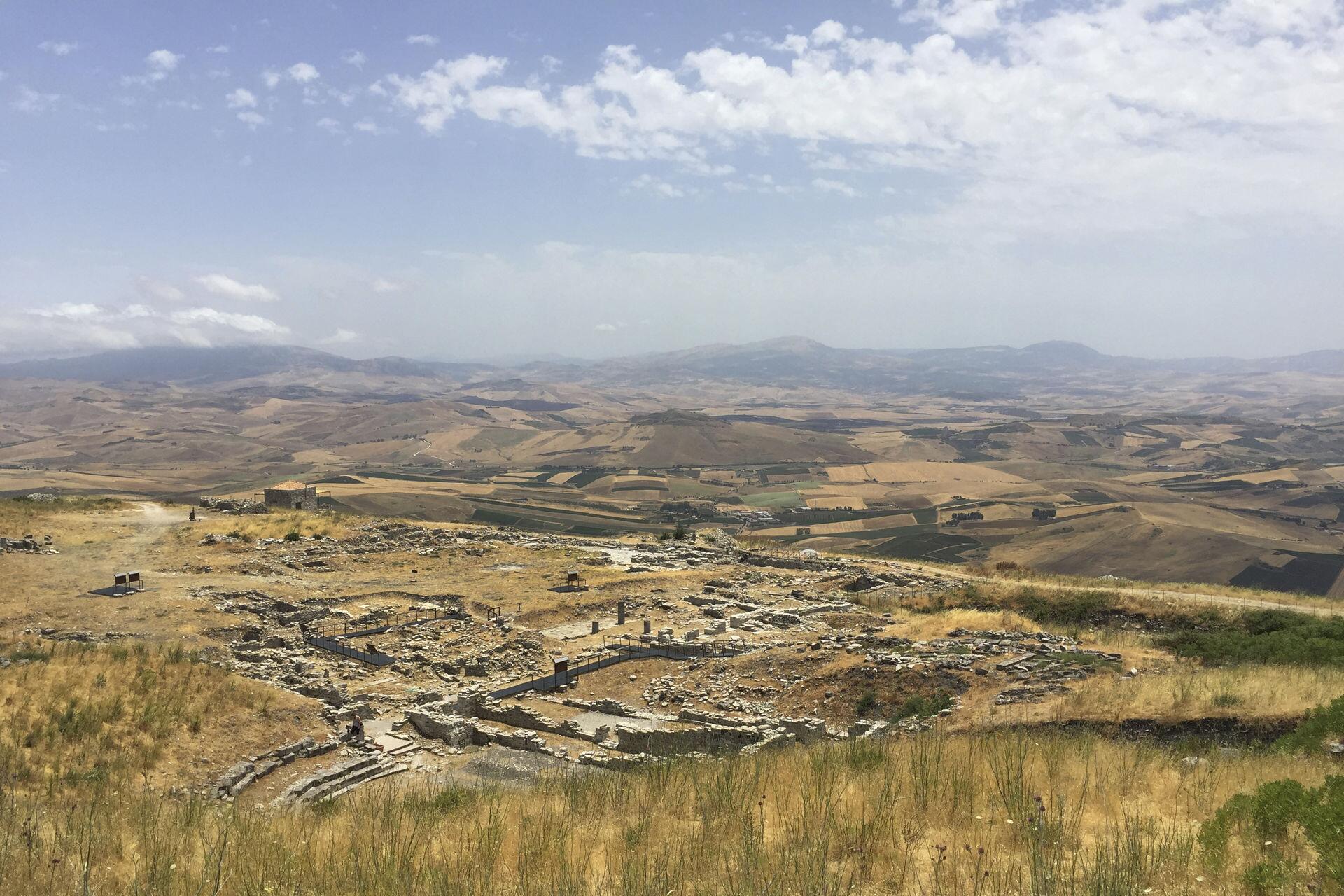 Sensational views from the archaeological site of Iato.