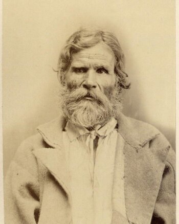 Convict with facial branding