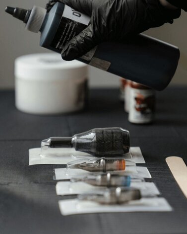 Tattoo Ink and Needle Cartridges