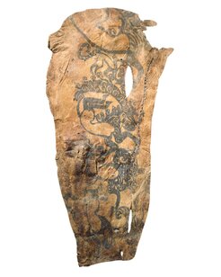 Tattooed skin of mummies from the Pazyryk culture, State Hermitage Museum.
