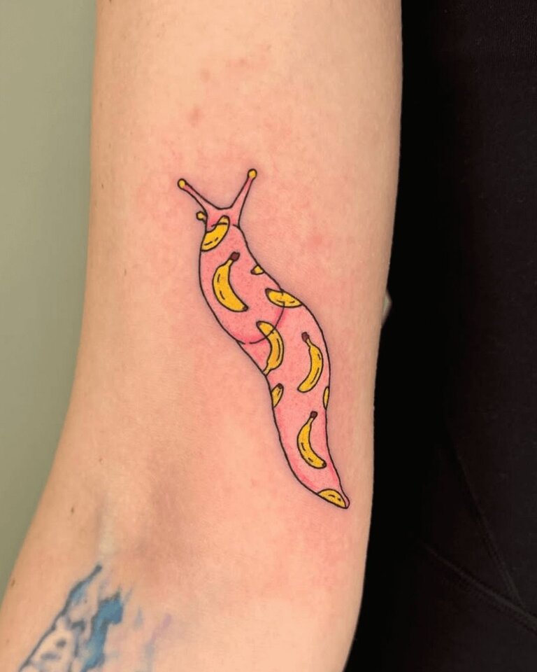 Kat Audick Banna Slug Tattoo