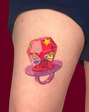 Pamela Carvalho Ring Pop Tattoo