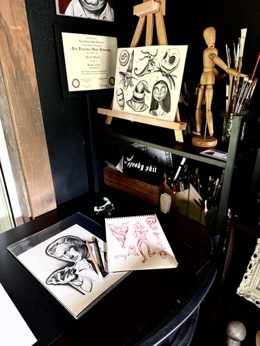 Miss Vampira's Sketchbook