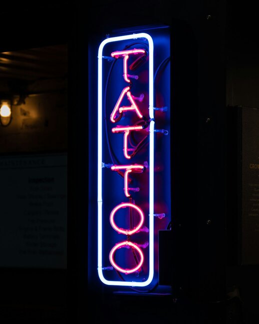 Tattoo shop sign