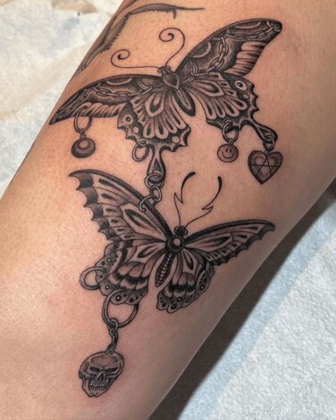 Tamara Santibanez Butterfly Tattoo Design