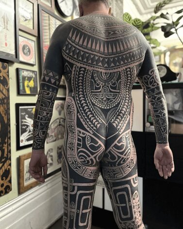 Chris Higgins full body tattoo design 