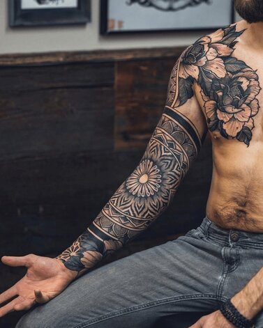 George Kalodimas Tattoo Design on man's arm