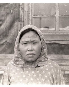 Chukchi women from Uelen with face tattoos