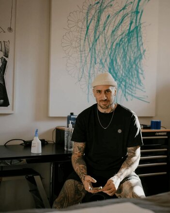 Chris Higgins full body tattoo design 