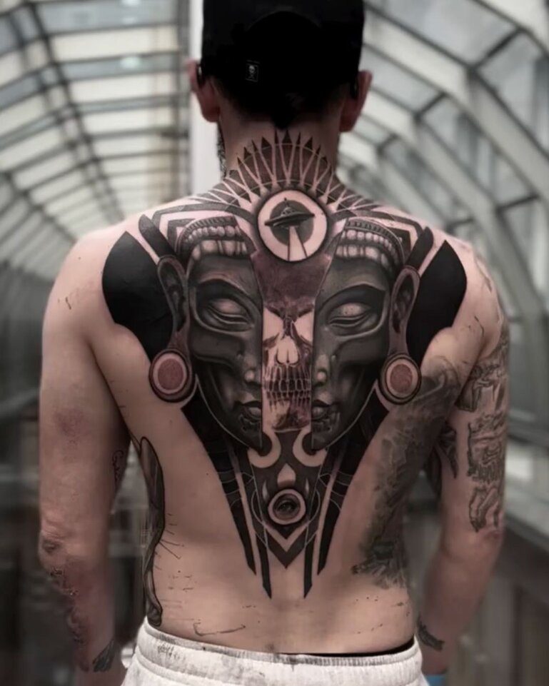 Back Tattoo Collaboration with Lalo Yunda and Marrow