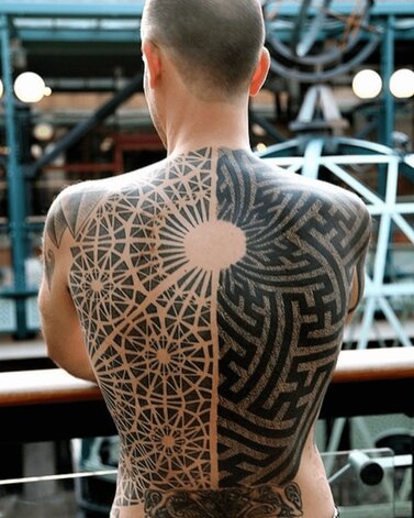 Xed Le Head Geometric Back piece