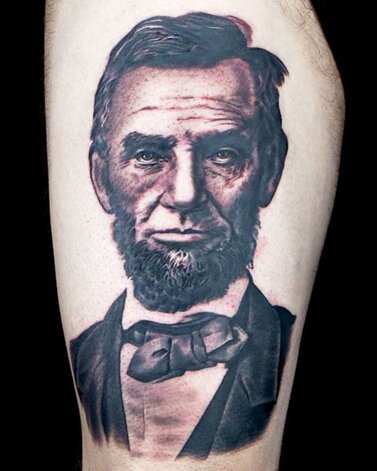 Abraham Lincoln portrait by Megan Jean Morris