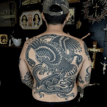 Austin Maples Traditional Eagle Back Piece