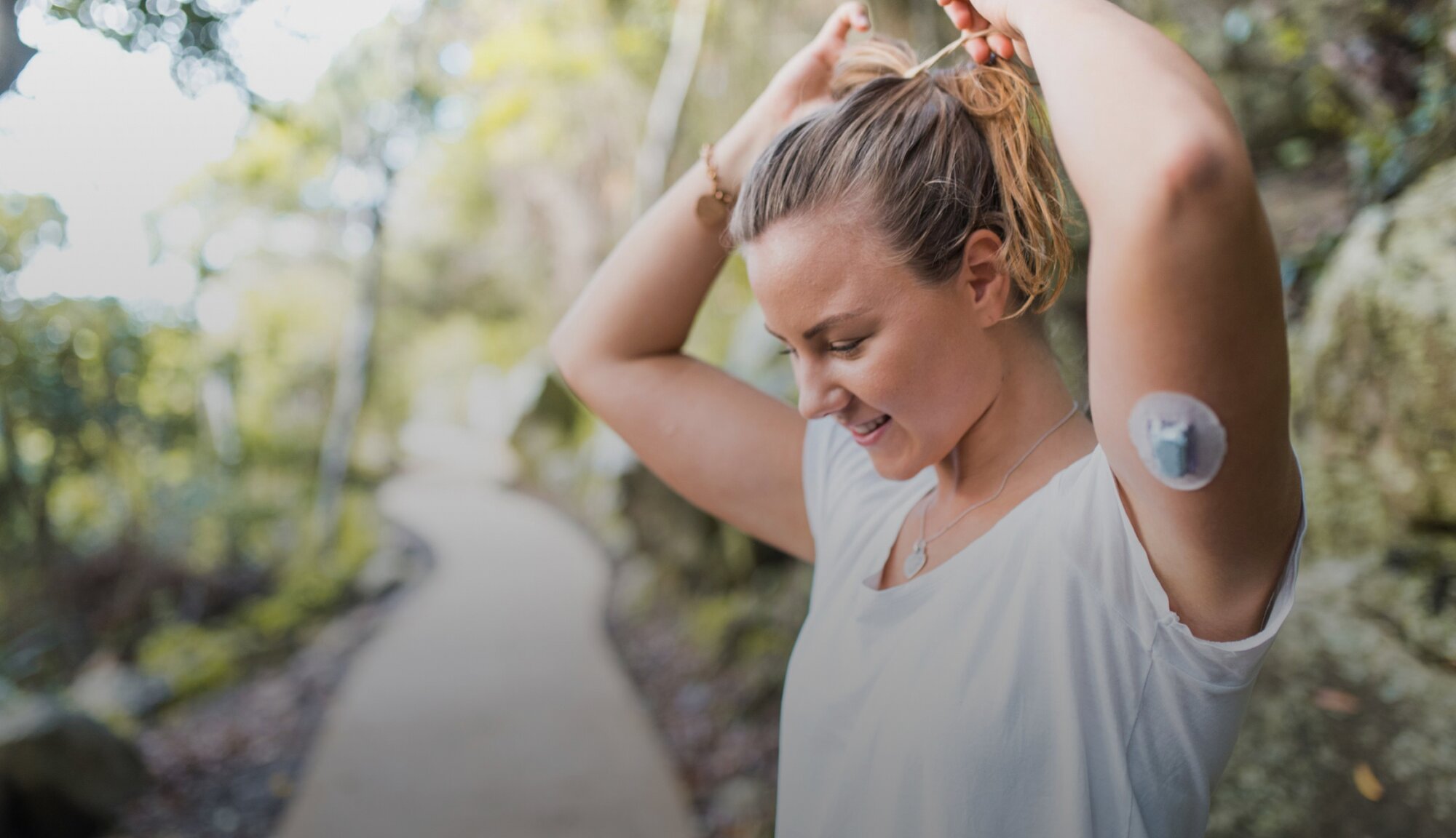 Frau mit Diabetes beim Sport