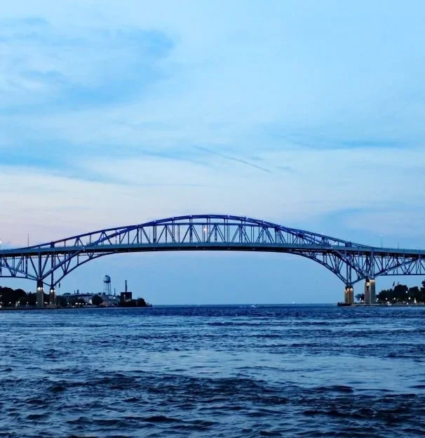 Blue Water Bridge , Michigan.