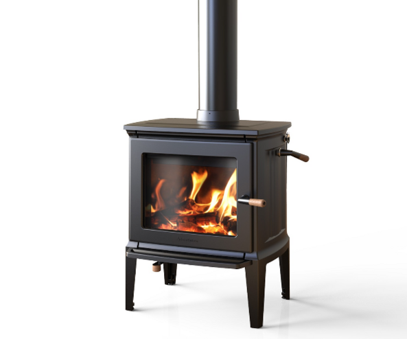wood fireplace