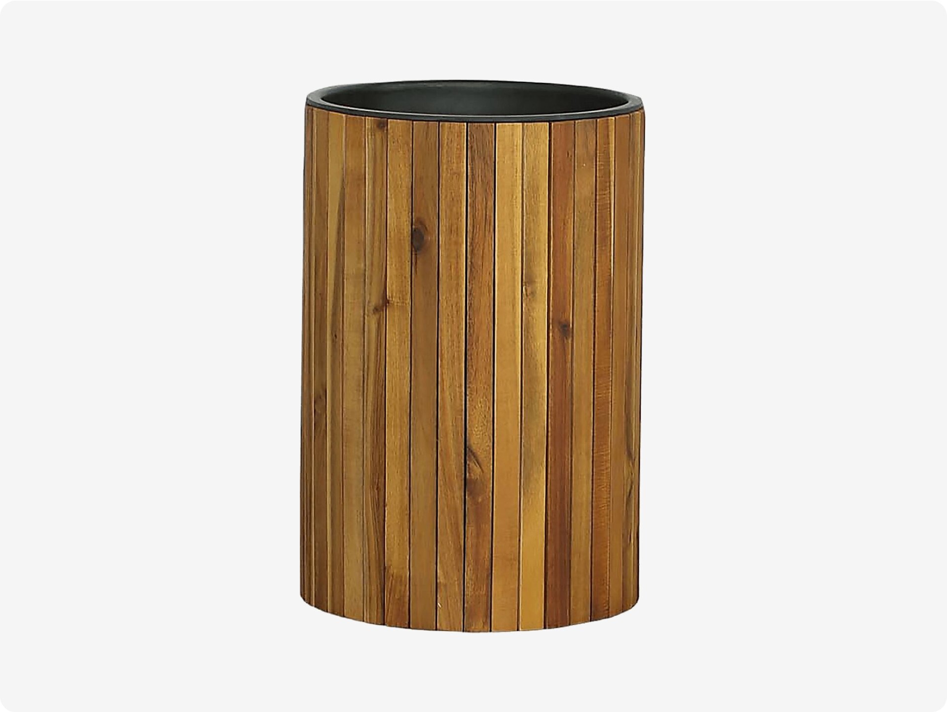 Outdoor Burgee Brown Round Planter