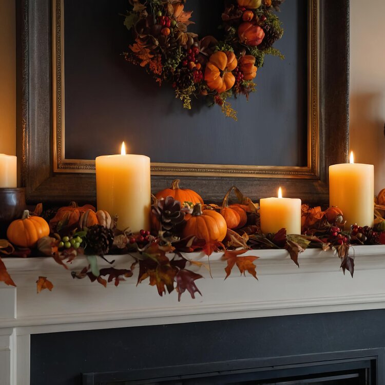 Thanksgiving Mantel Decorating Ideas