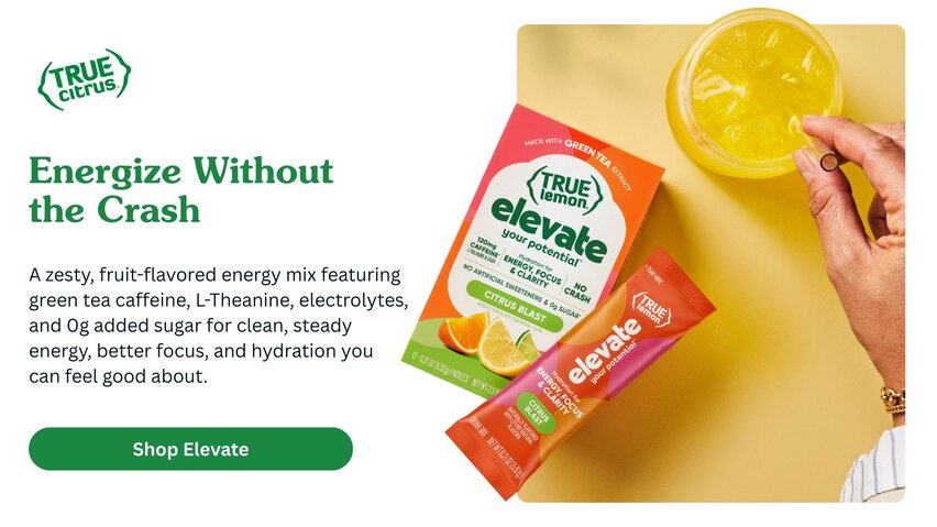 Energize Without The Crash Using True Lemon Elevate