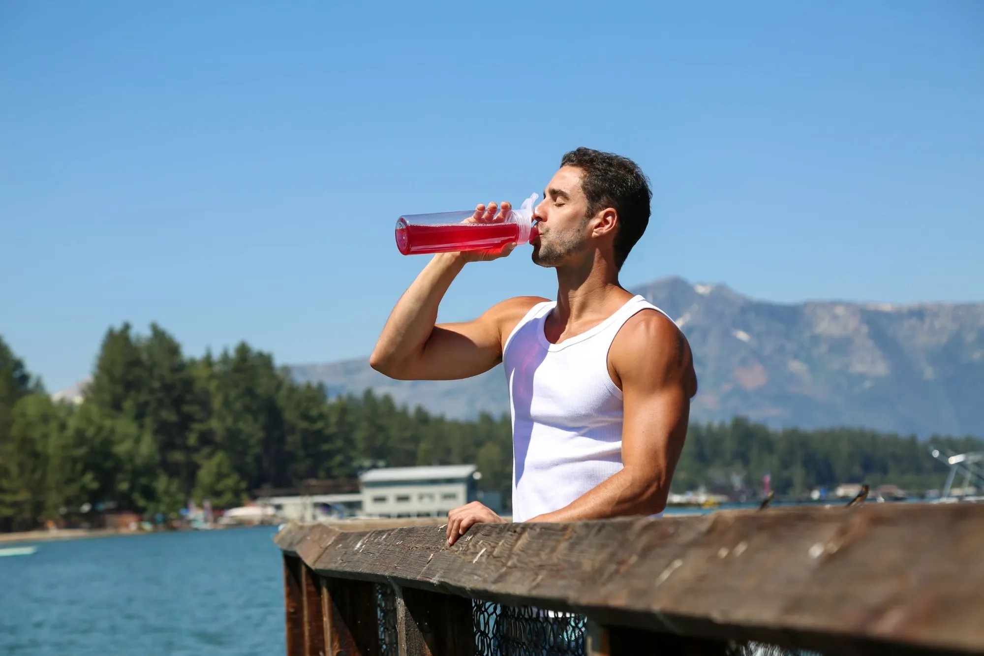 Man Drinking A Coffee Alternative