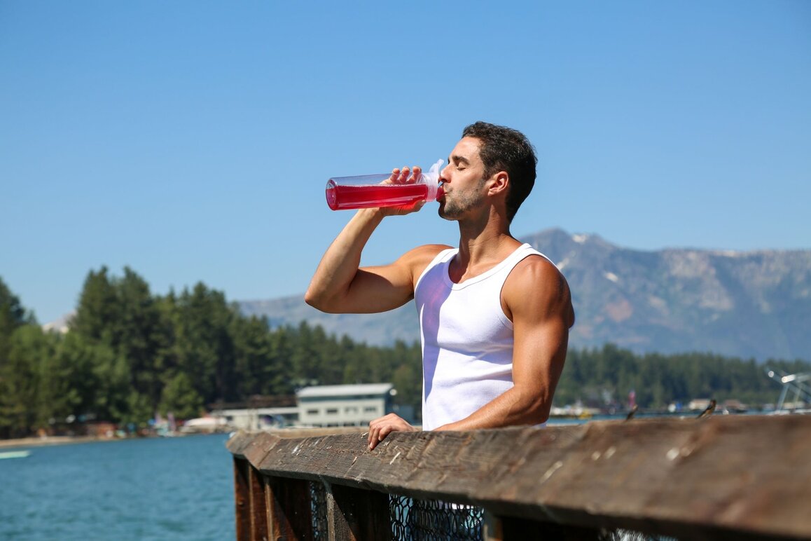Man Drinking A Coffee Alternative