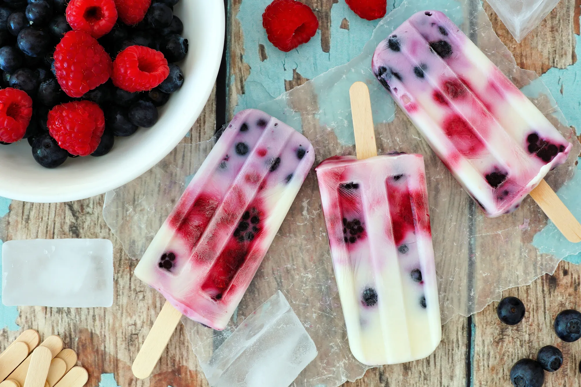 Protein-Packed Raspberry Lemonade Popsicles