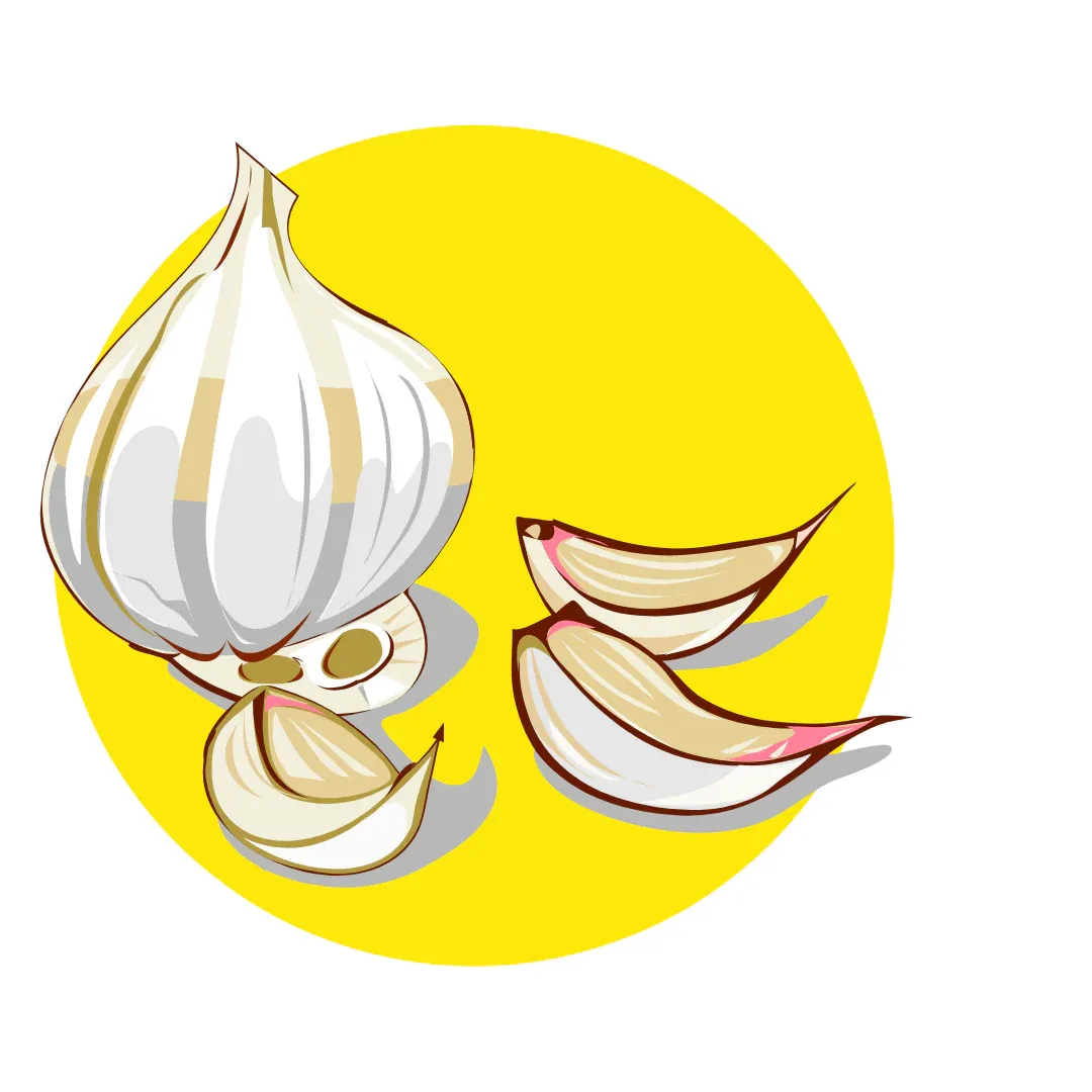 A graphic of garlic.