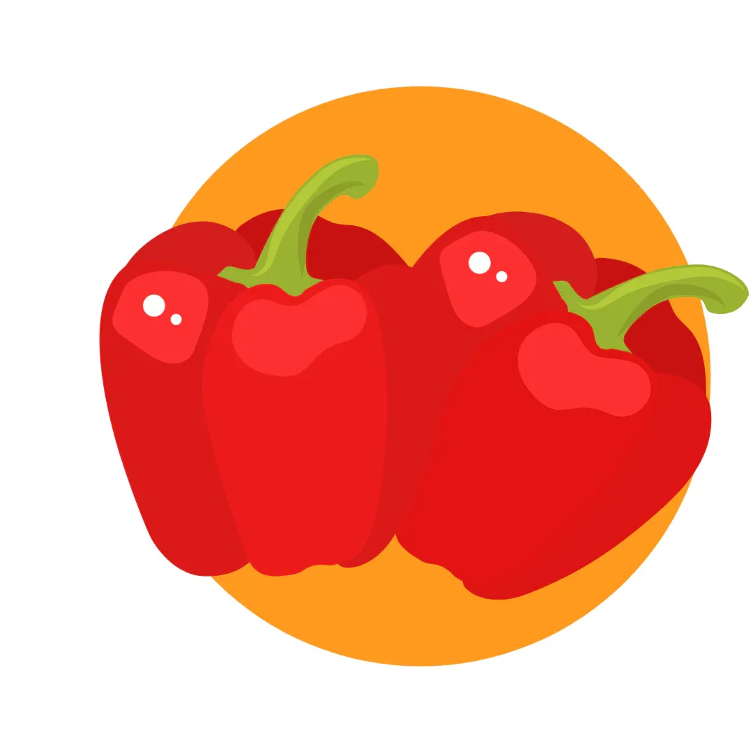 A graphic of red bell peppers.