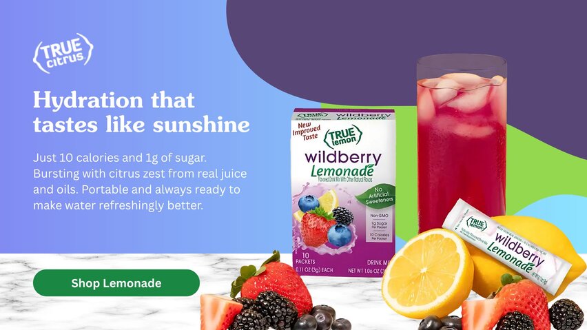 Drink More Water With True Citrus Lemonades & Limeades