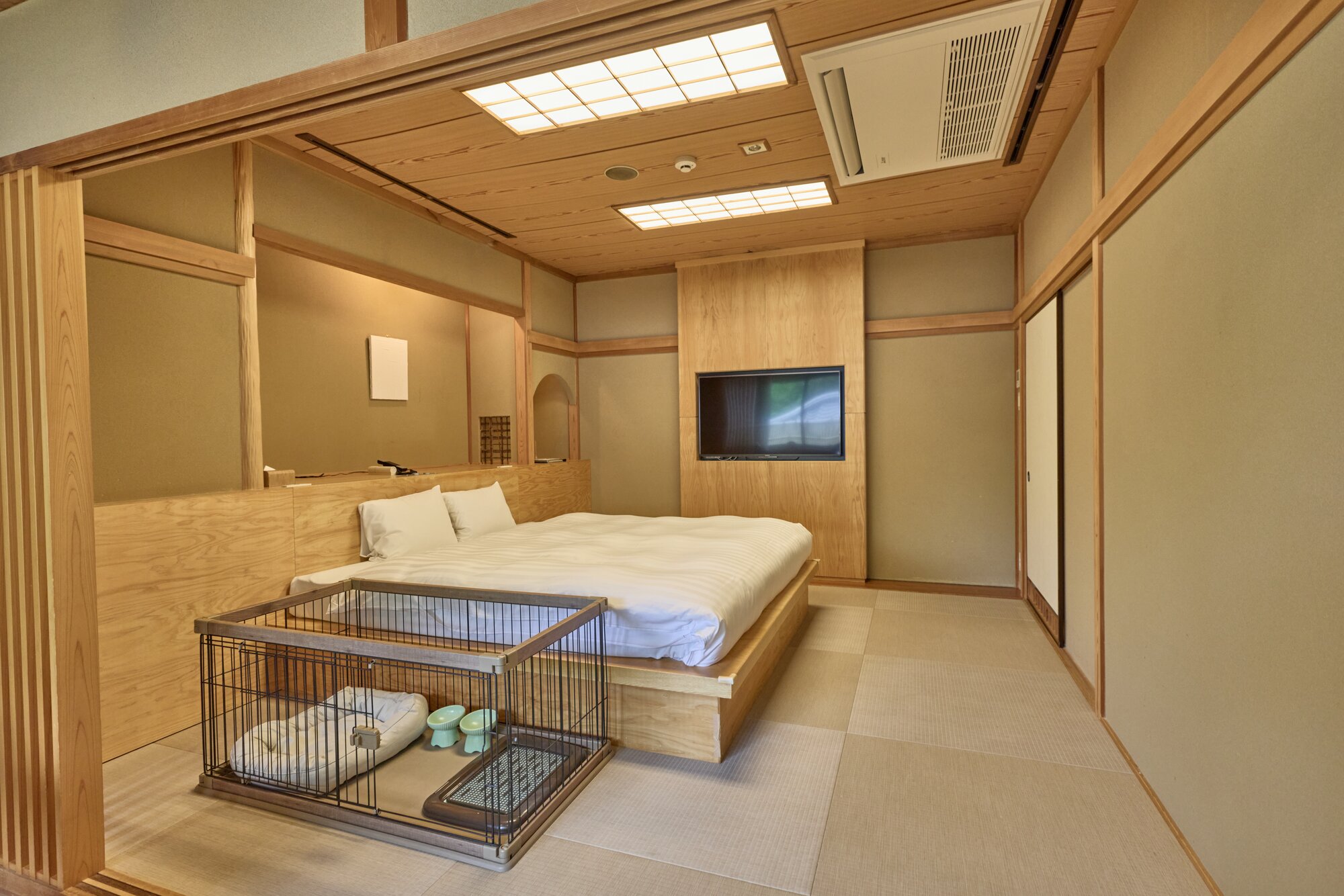 ANDOホテル奈良若草山のドッグルーム客室